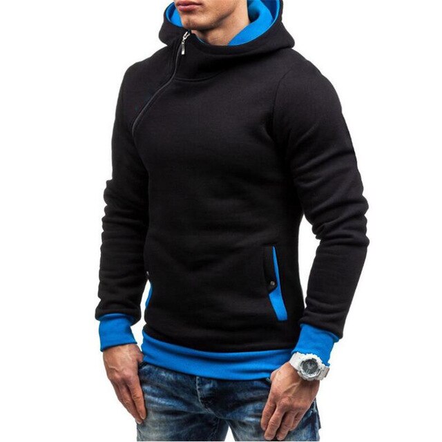 OBLIQUE ZIPPER SWEATSHIRT