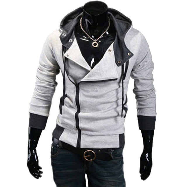 ZIPPER HOODED CARDIGAN